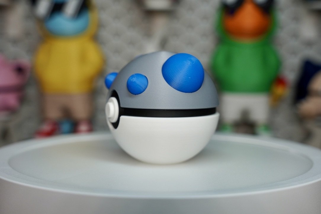 Heavy Ball Poké Ball Replica – 3D Printed Pokémon Collectible Display Prop