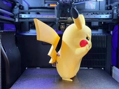 Pikachu Window Presser | Pokémon Inspired 3D Window Decoration | Electric Mouse Glass Display | 3D Printed Anime Decor | Gamer Gift