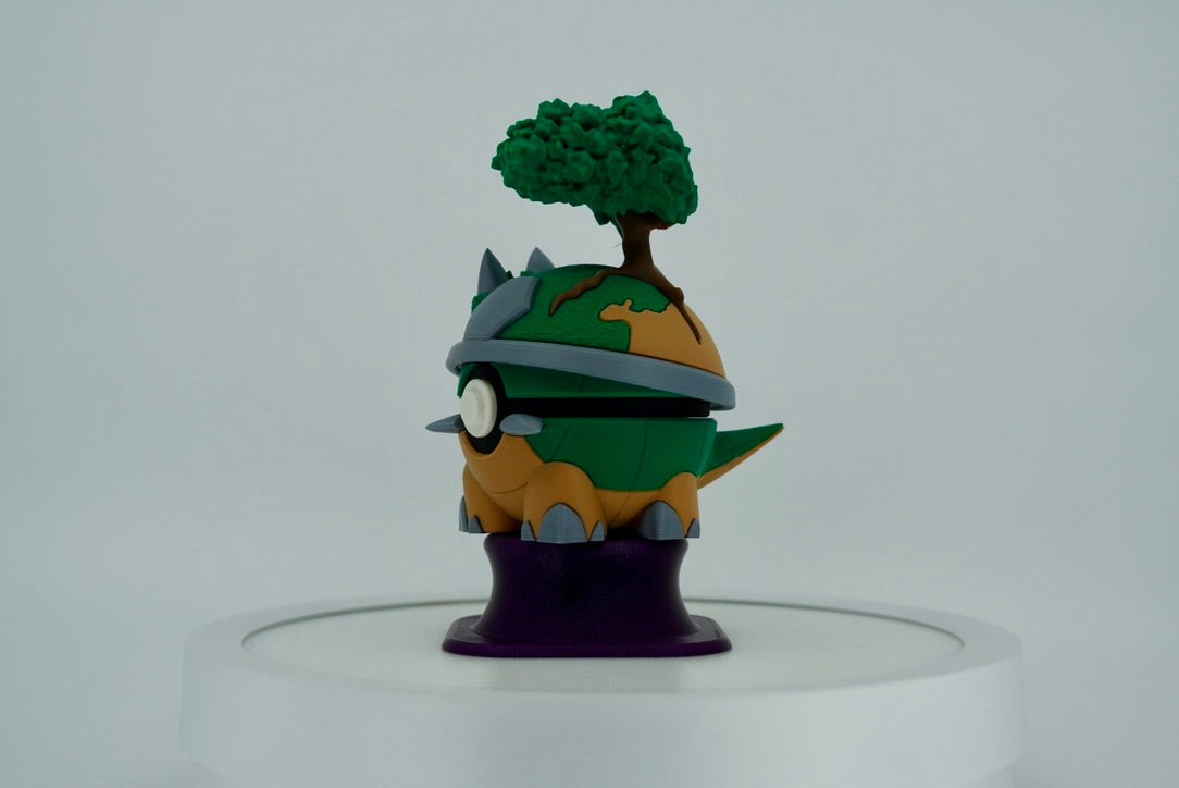 Pokémon-Inspired 3D Printed Poké Ball – Torterra