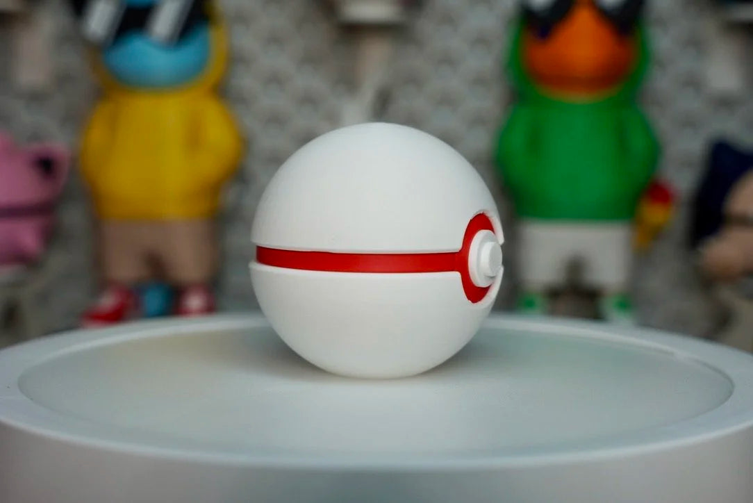 Premier Ball Poké Ball Replica – 3D Printed Pokémon Display Prop