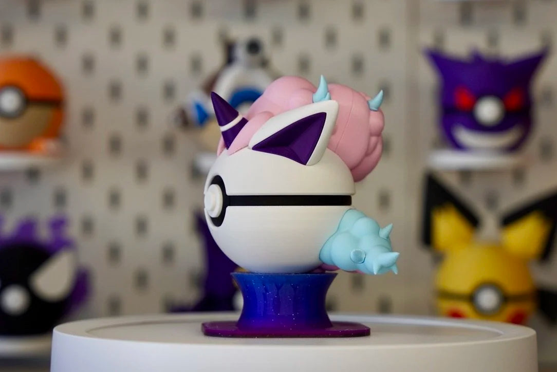 Galarian Ponyta Pokeball Character Ball – 3D Printed Pokemon Collectible Display