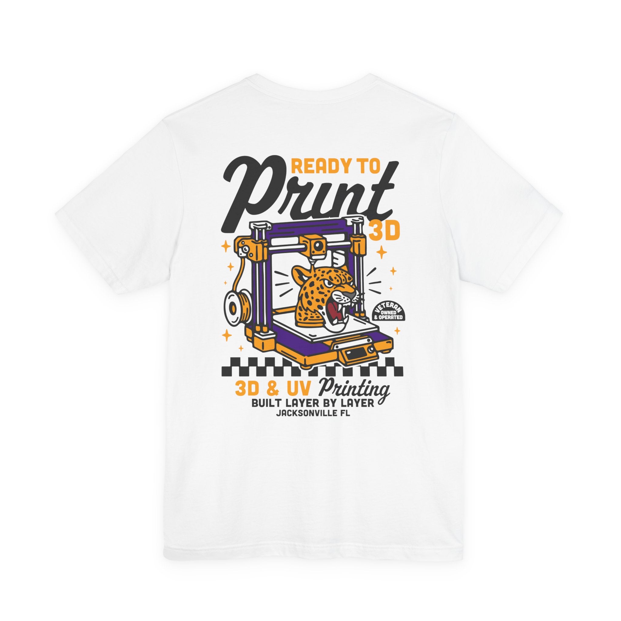 Ready to Print 3D & UV – Full Color T-Shirt