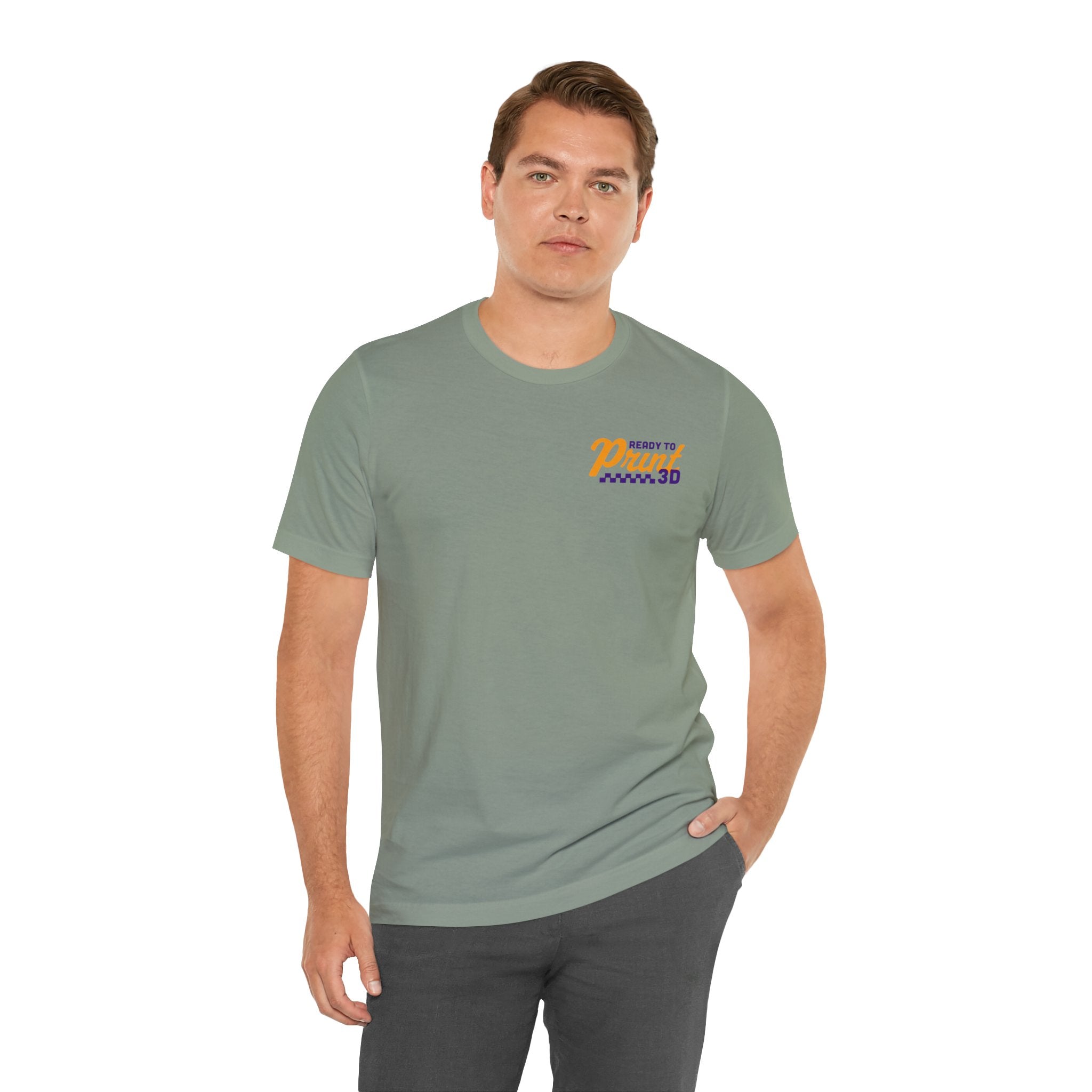 Ready to Print 3D & UV – Purple / Orange T-Shirt