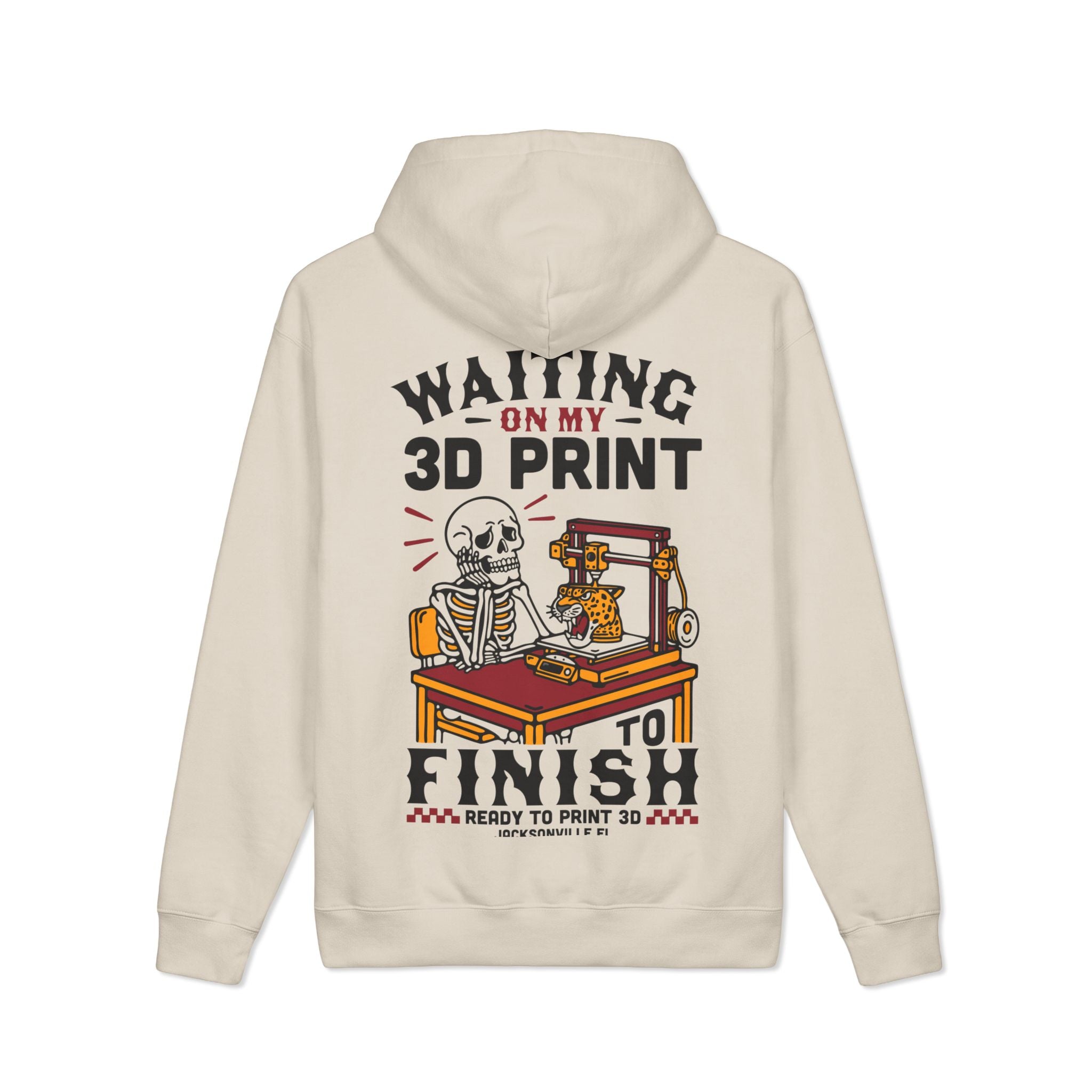 Waiting on My 3D Prints Heavyweight Hoodie | Ready to Print 3D