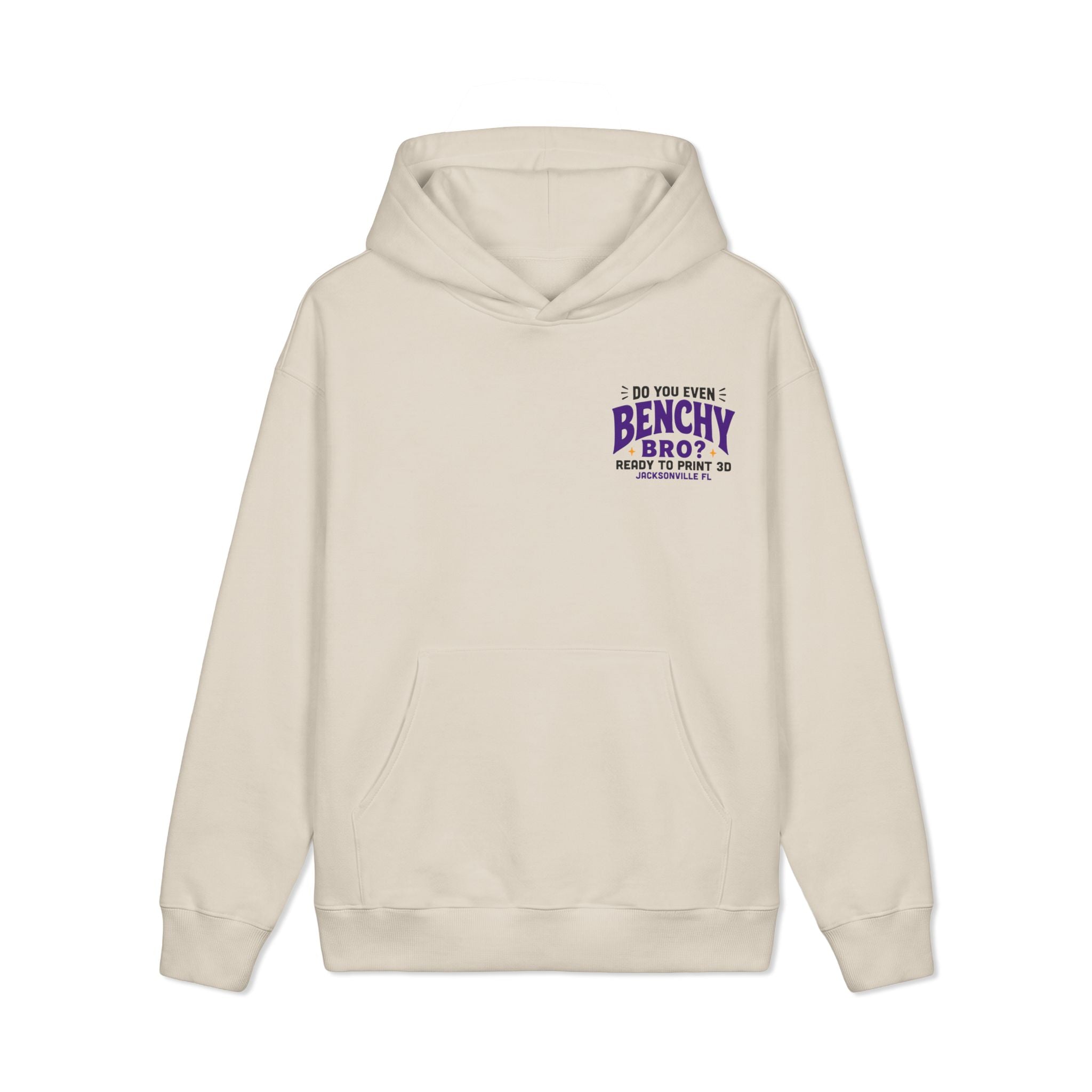 Do You Even Benchy, Bro? Heavyweight Hoodie | Ready to Print 3D