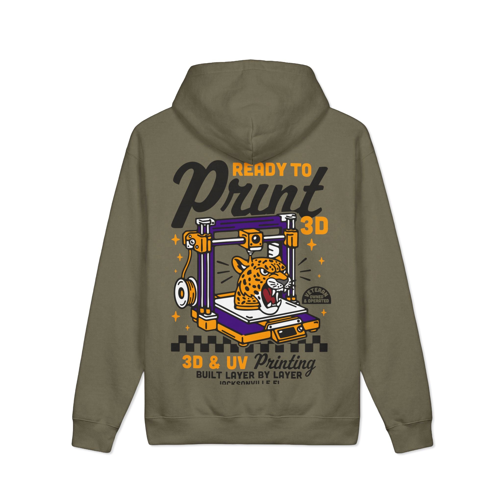 Ready to Print 3D & UV Heavyweight Hoodie