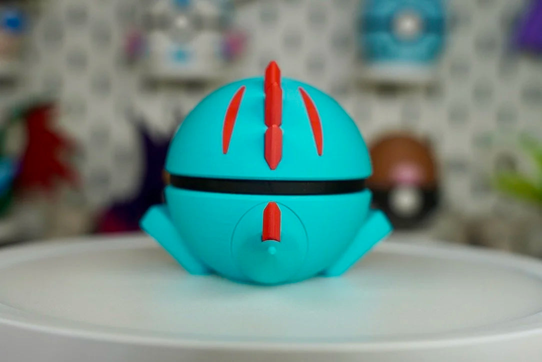 Pokémon-Inspired 3D Printed Poké Ball – Totodile