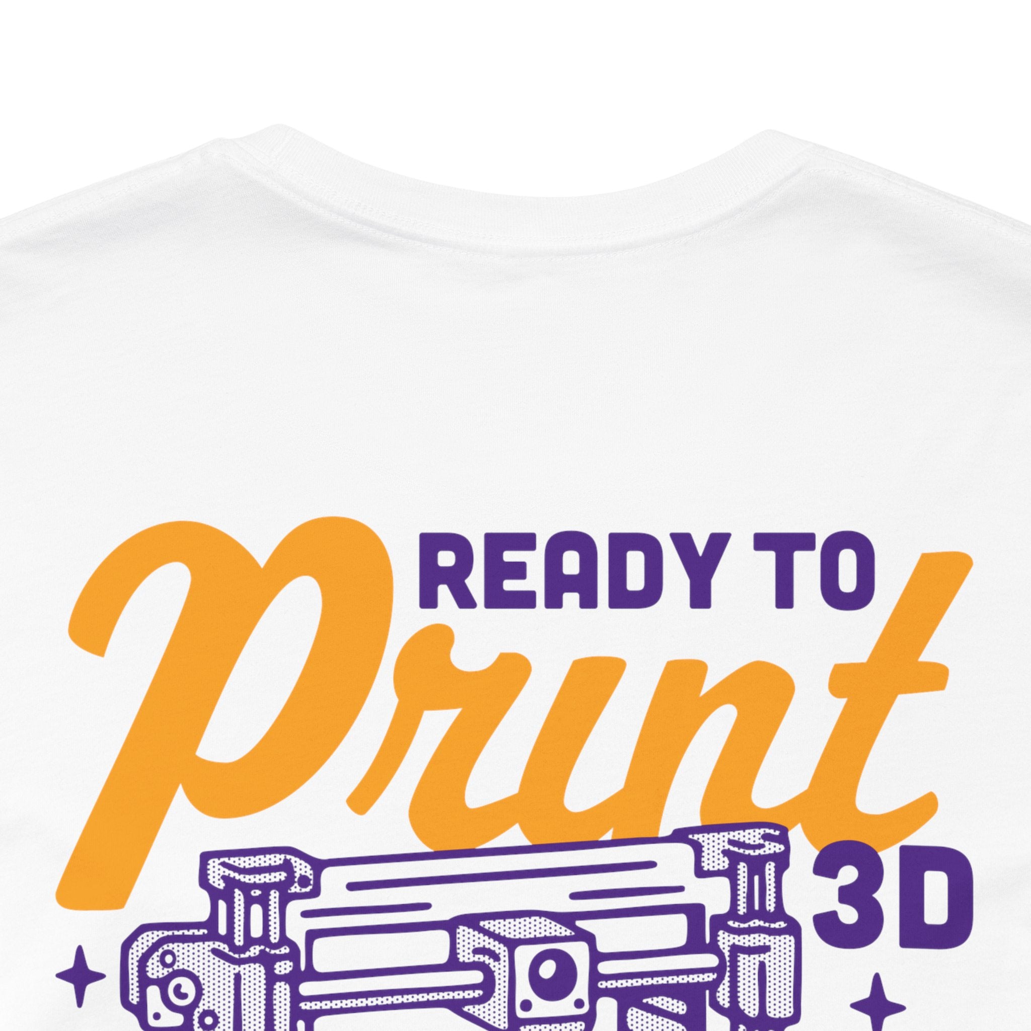 Ready to Print 3D & UV – Purple / Orange T-Shirt
