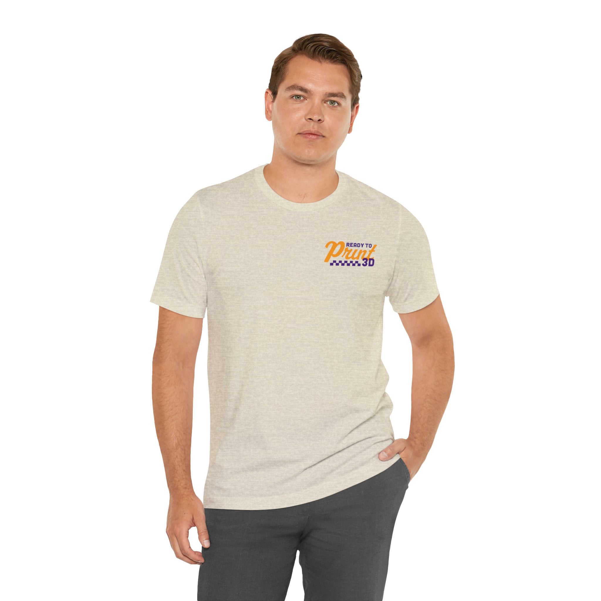 Ready to Print 3D & UV – Purple / Orange T-Shirt