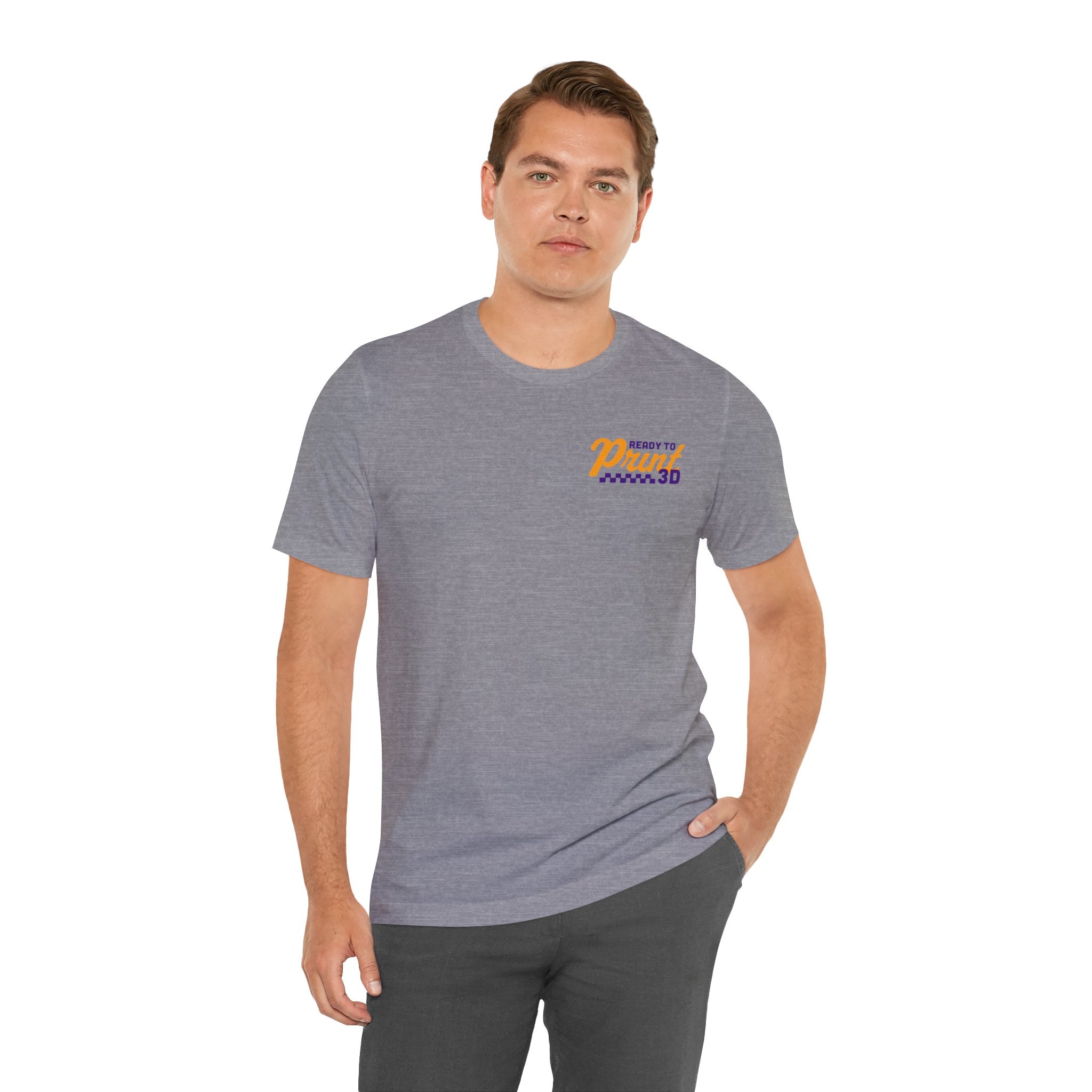 Ready to Print 3D & UV – Purple / Orange T-Shirt