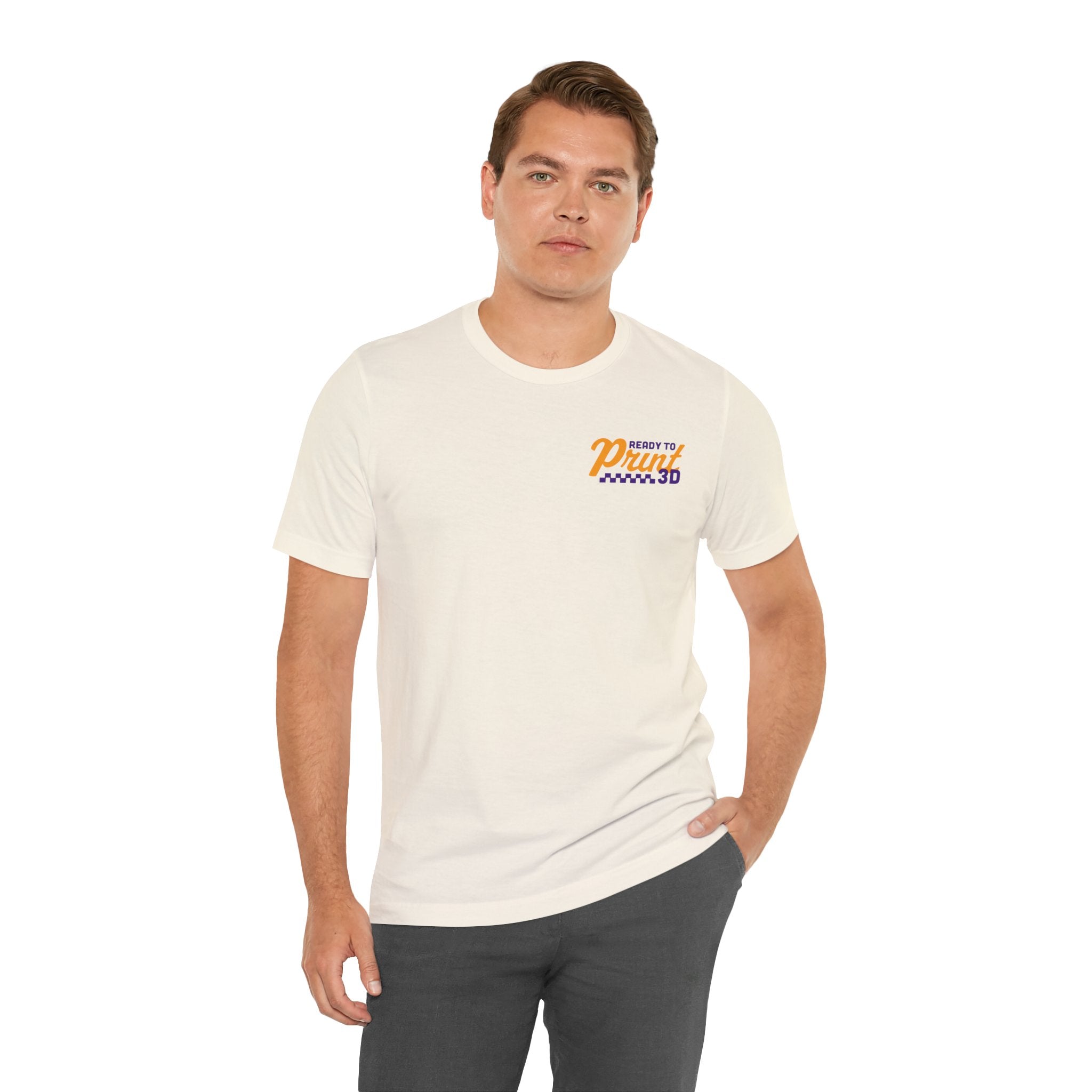 Ready to Print 3D & UV – Purple / Orange T-Shirt