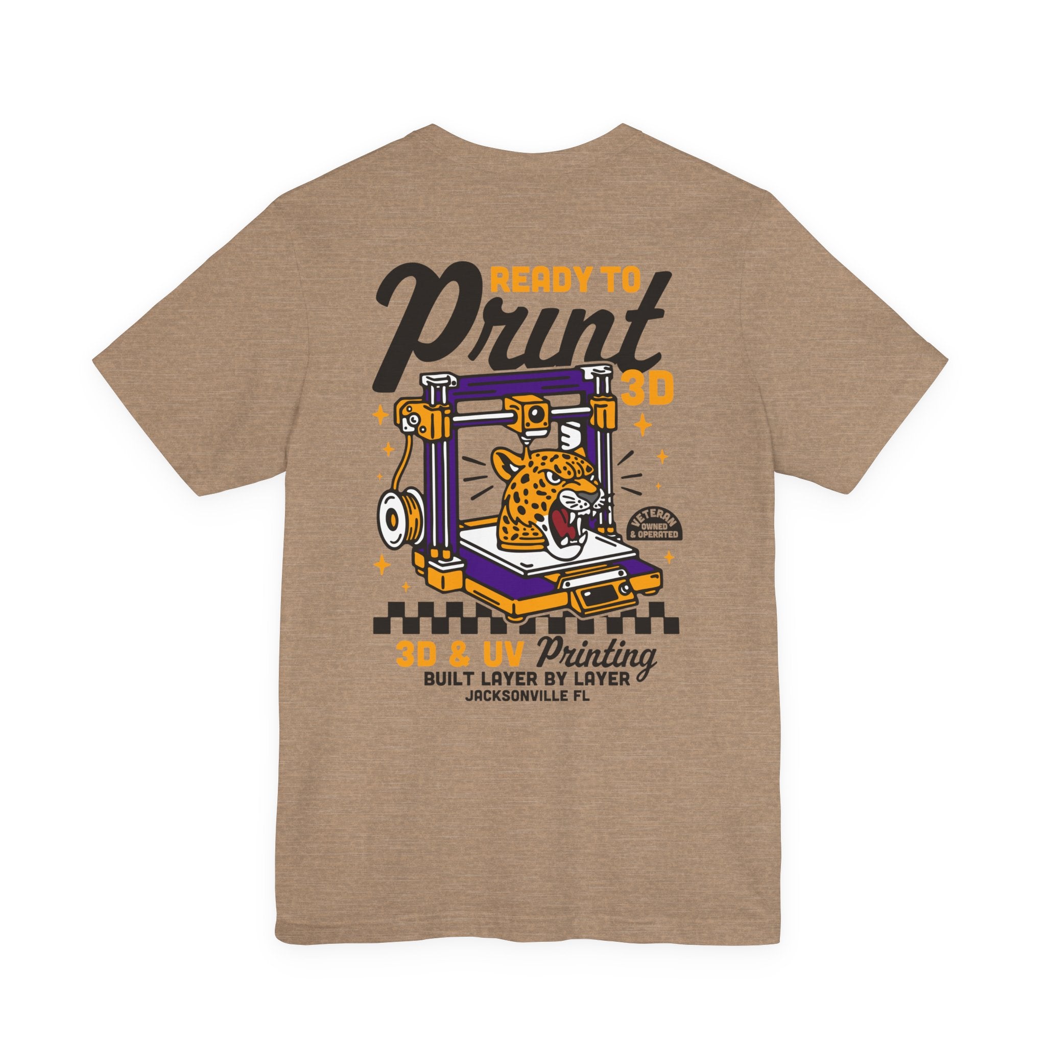 Ready to Print 3D & UV – Full Color T-Shirt