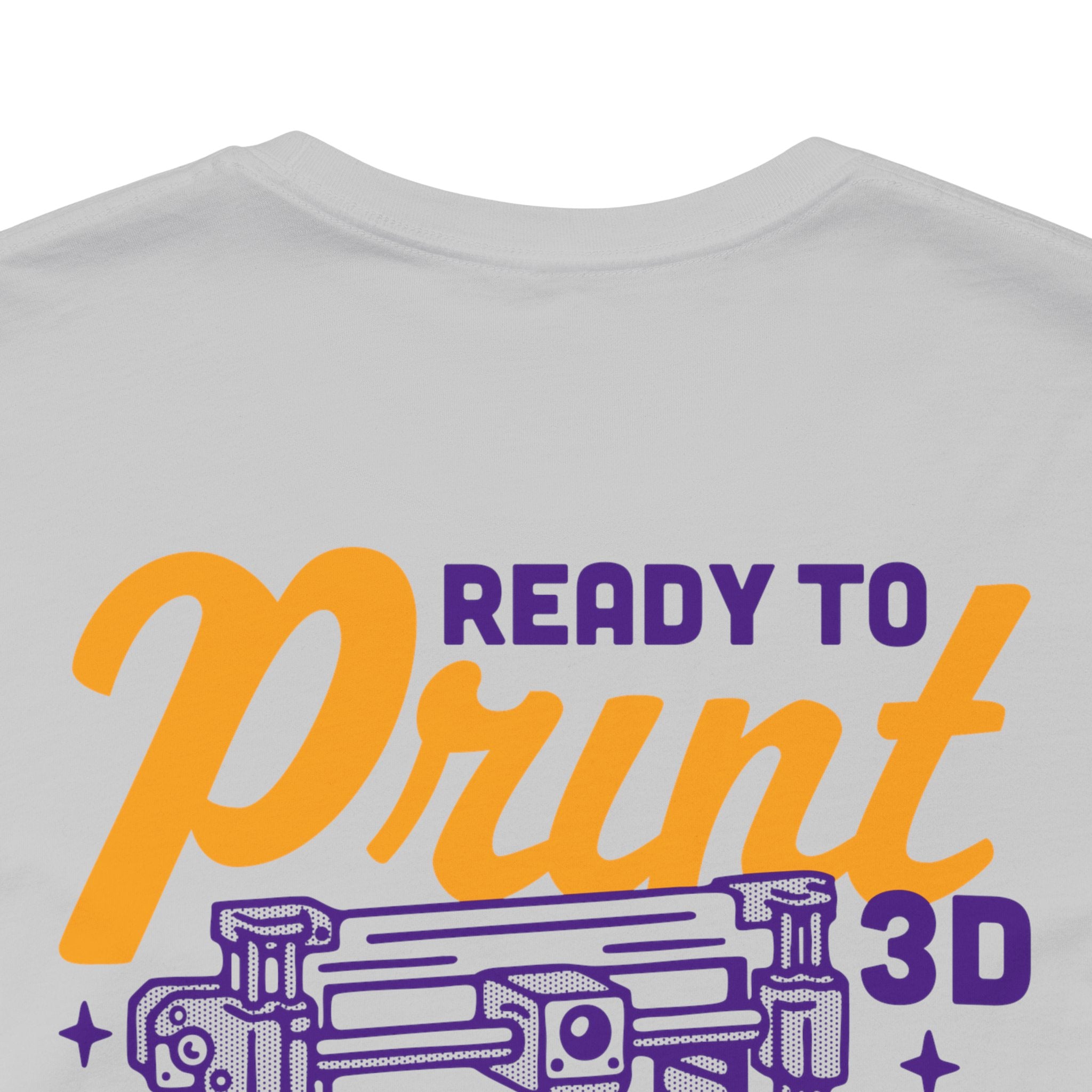 Ready to Print 3D & UV – Purple / Orange T-Shirt