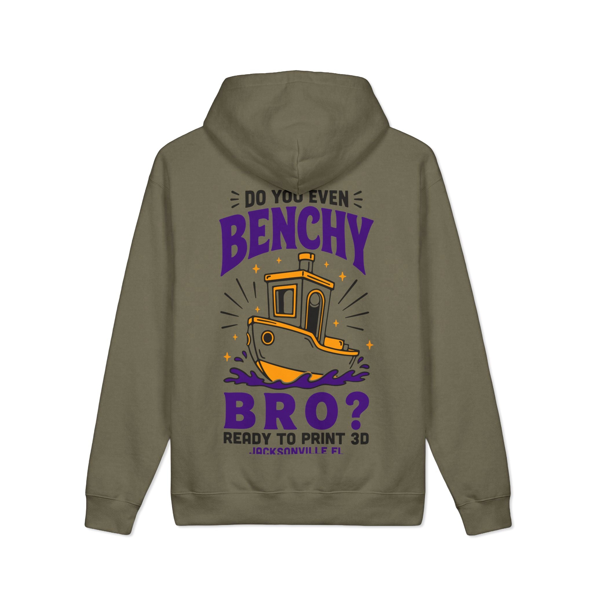 Do You Even Benchy, Bro? Heavyweight Hoodie | Ready to Print 3D