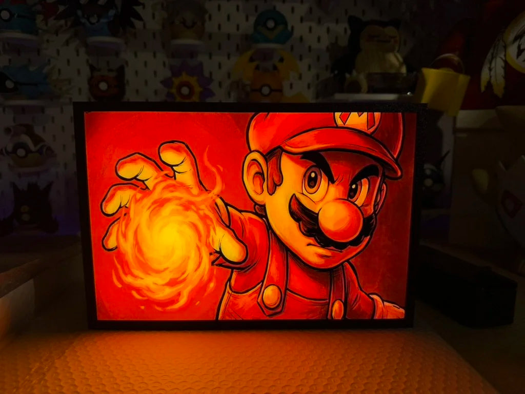 Custom LED Lightbox - Personalized UV Printed & 3D Printed Anime, Gaming, Movie & Photo Display - Custom Sizes Available