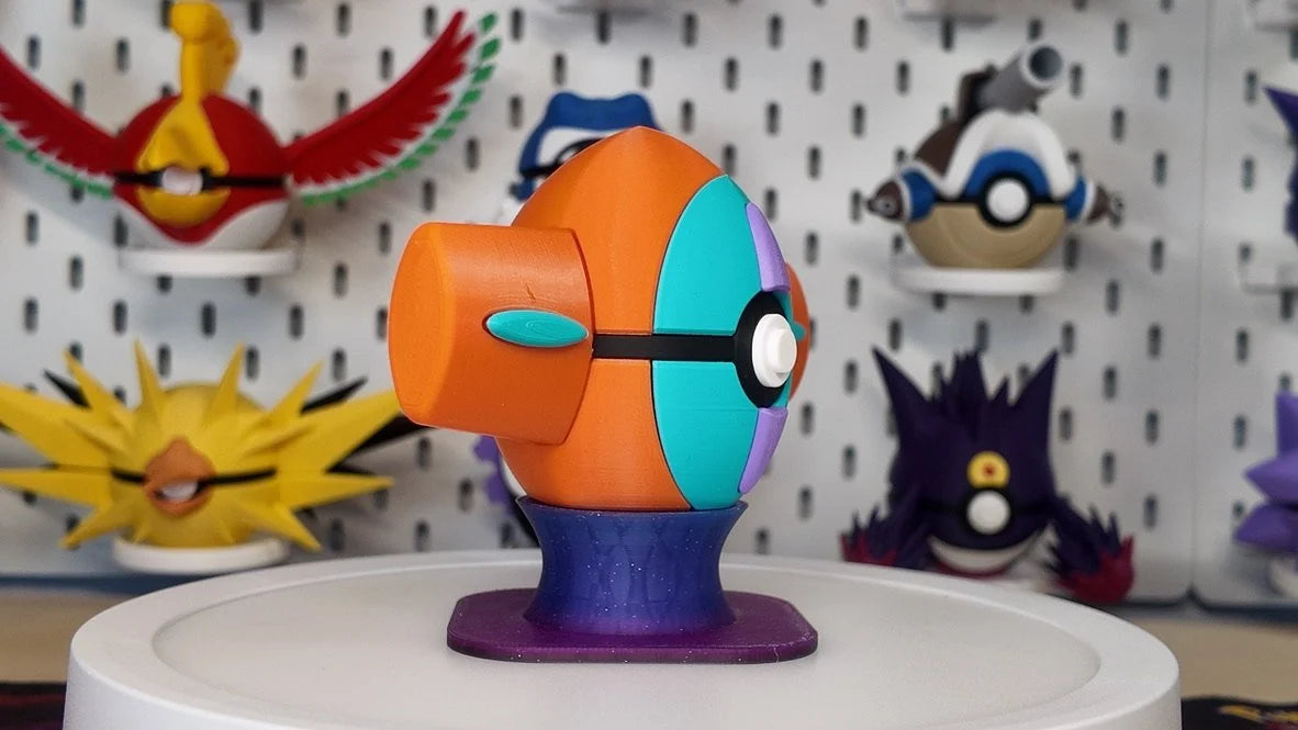 Deoxys Pokeball Character Ball – 3D Printed Pokemon Collectible Display