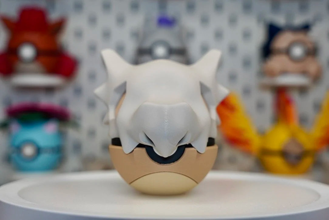 Pokémon-Inspired 3D Printed Poké Ball – Cubone