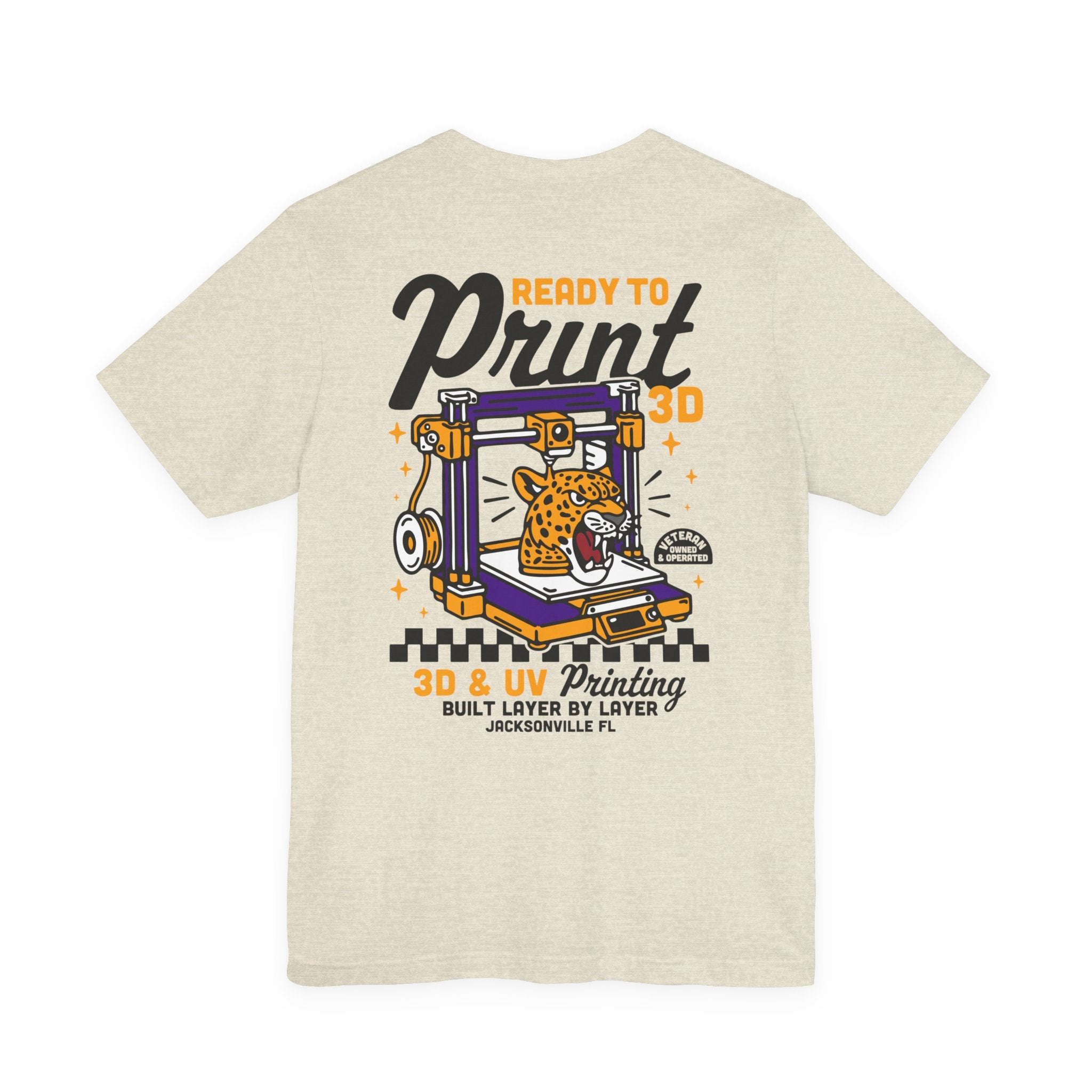 Ready to Print 3D & UV – Full Color T-Shirt