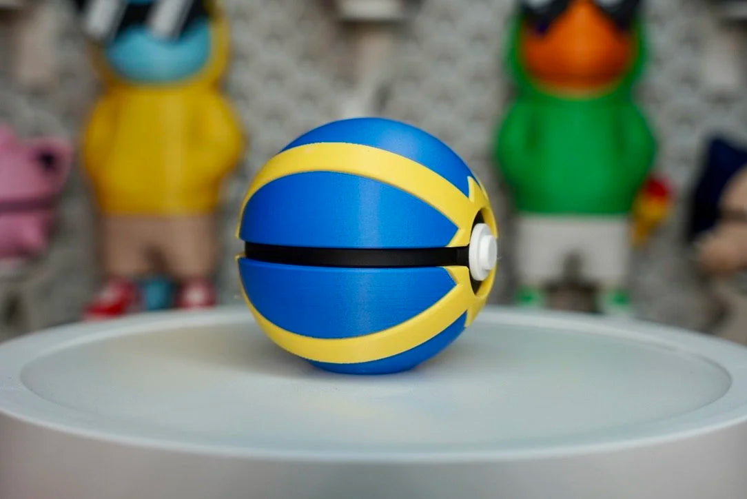 Quick Ball Poké Ball Replica – 3D Printed Pokémon Display Collectible