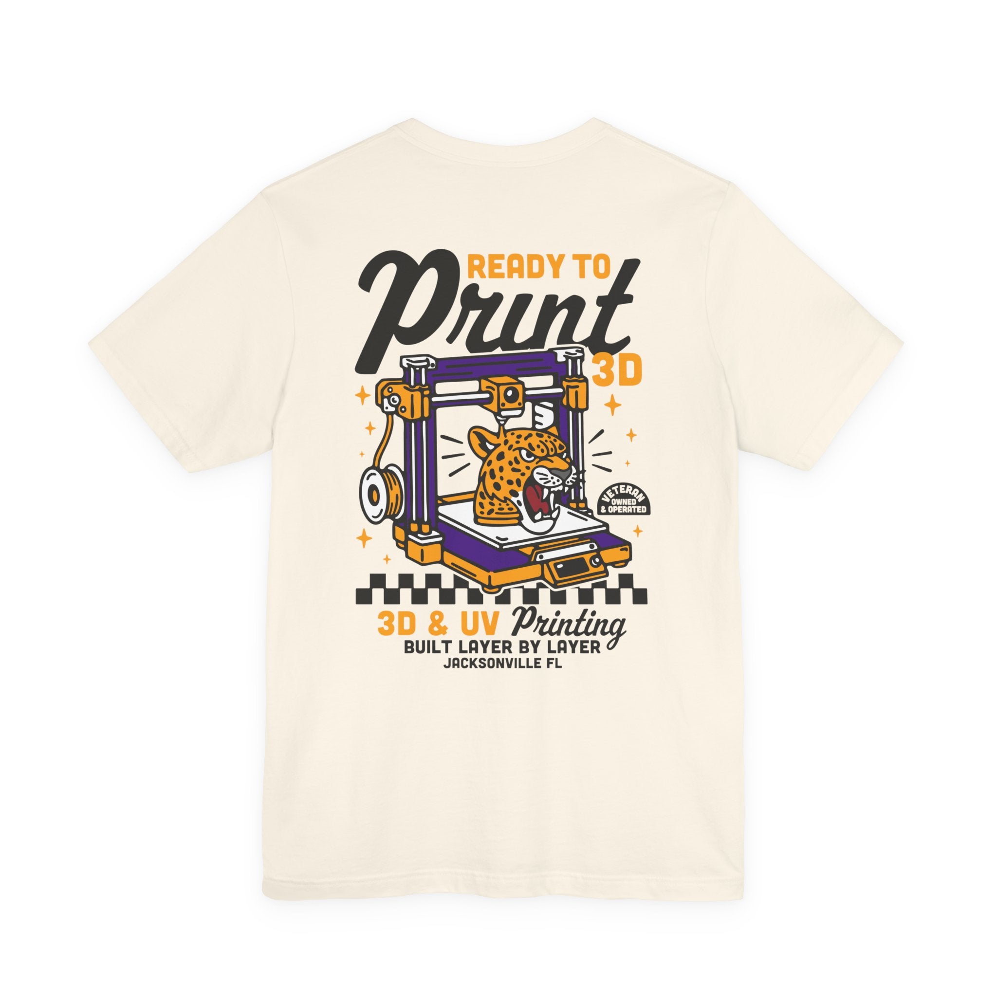 Ready to Print 3D & UV – Full Color T-Shirt