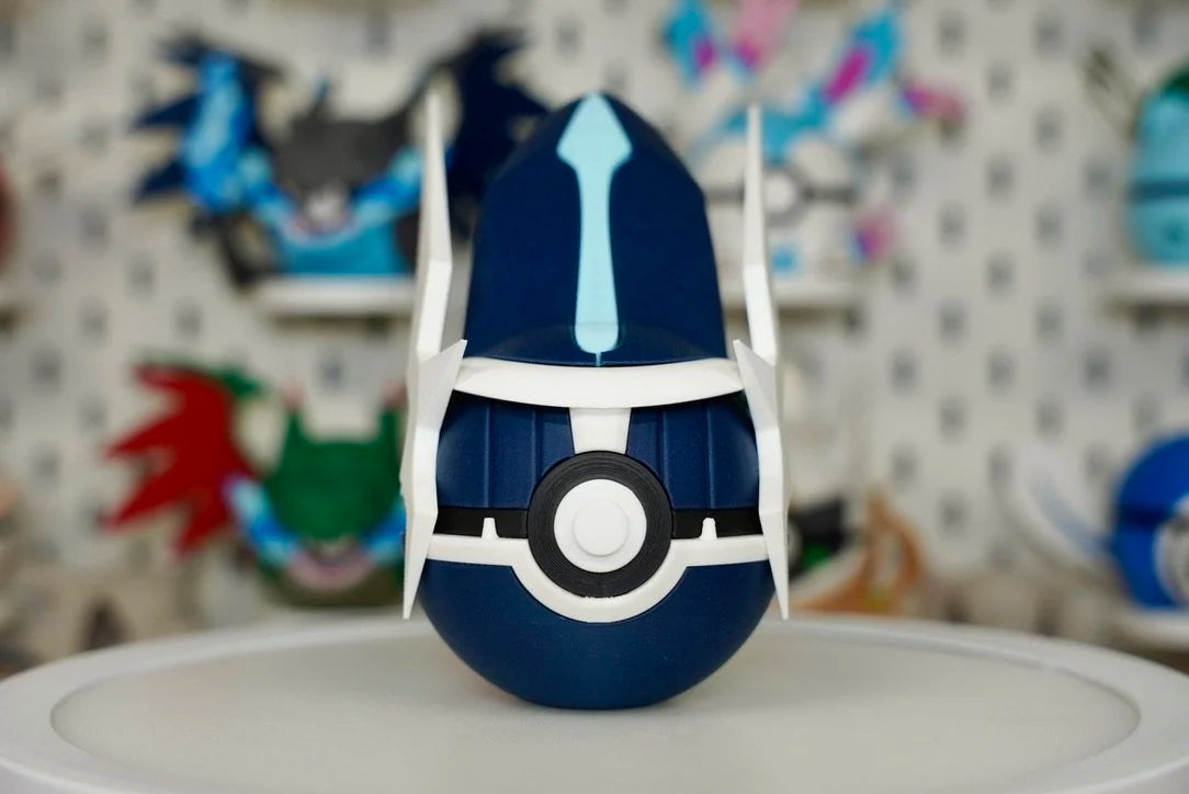 Pokémon-Inspired 3D Printed Poké Ball – Dialga
