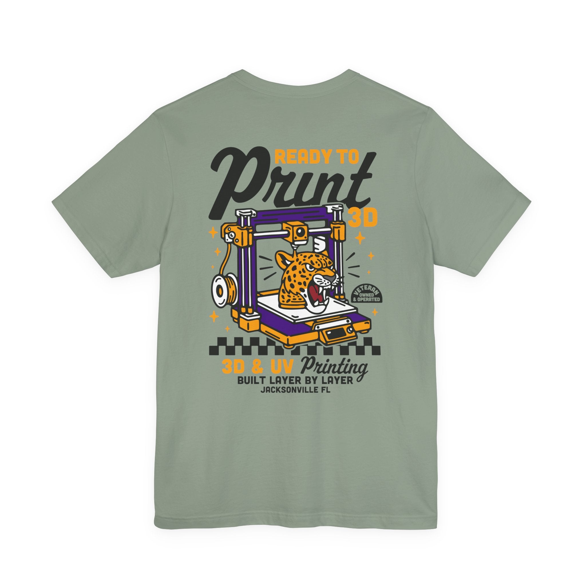 Ready to Print 3D & UV – Full Color T-Shirt