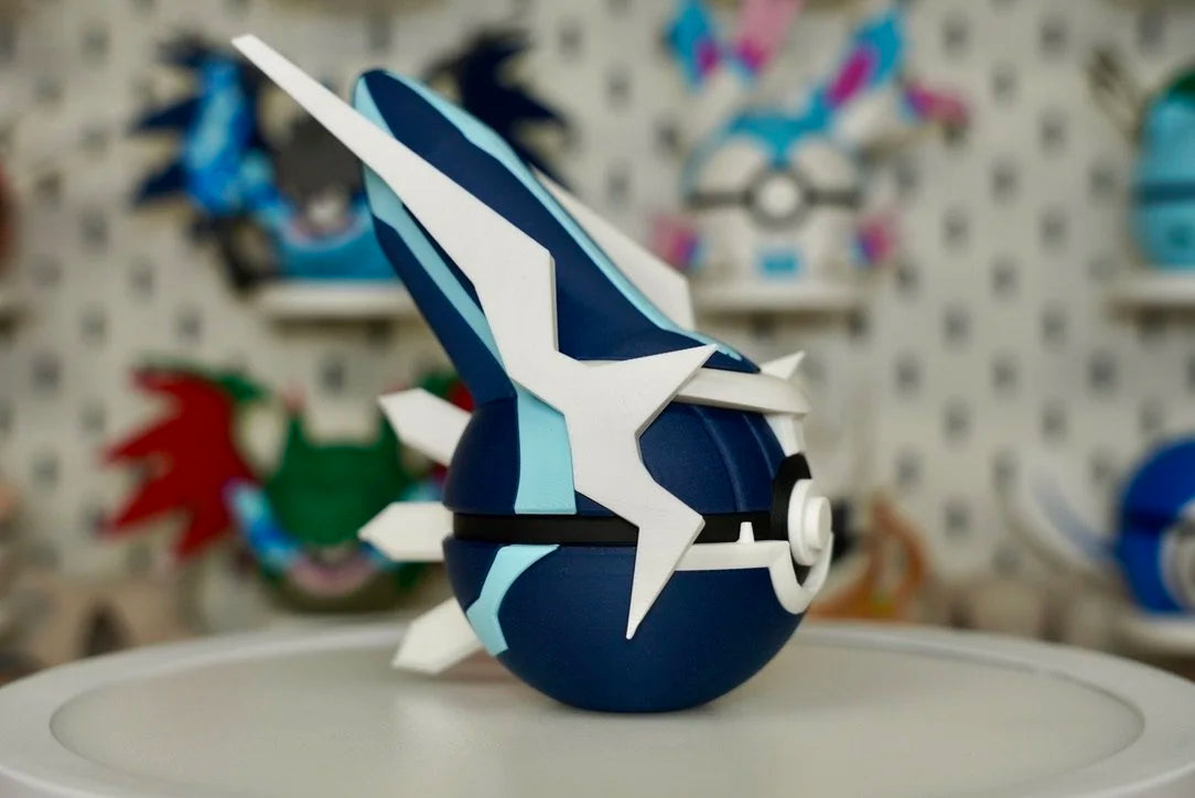 Pokémon-Inspired 3D Printed Poké Ball – Dialga