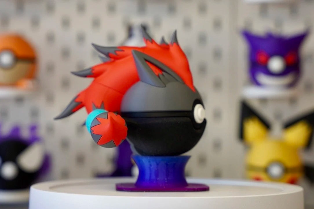 Pokémon-Inspired 3D Printed Character Ball – Zoroark