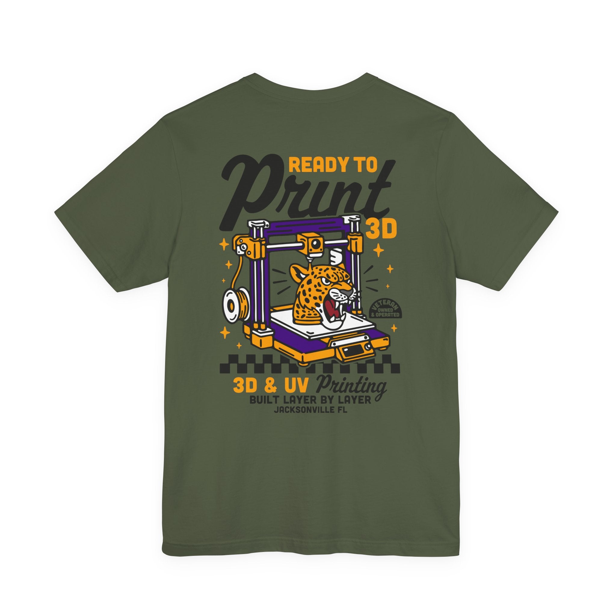 Ready to Print 3D & UV – Full Color T-Shirt