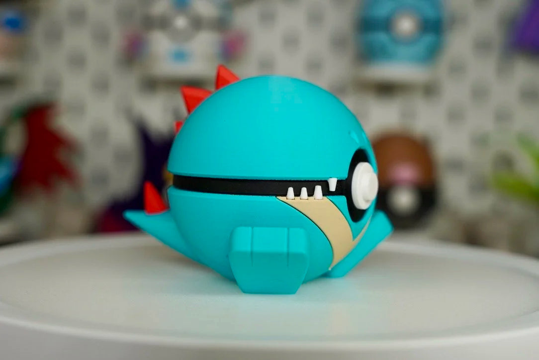 Pokémon-Inspired 3D Printed Poké Ball – Totodile