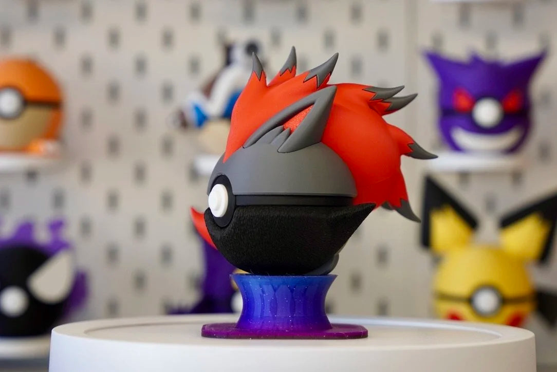 Pokémon-Inspired 3D Printed Character Ball – Zoroark