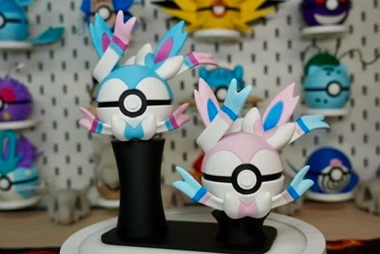 Pokémon-Inspired 3D Printed Poké Ball – Sylveon