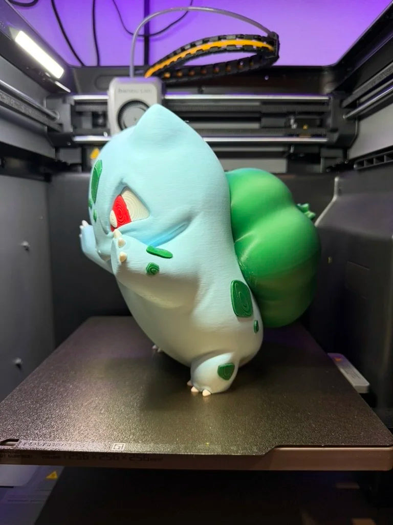Bulbasaur Window Presser | Pokémon Inspired 3D Window Decoration | Grass Starter Glass Display | 3D Printed Anime Decor | Gamer Gift