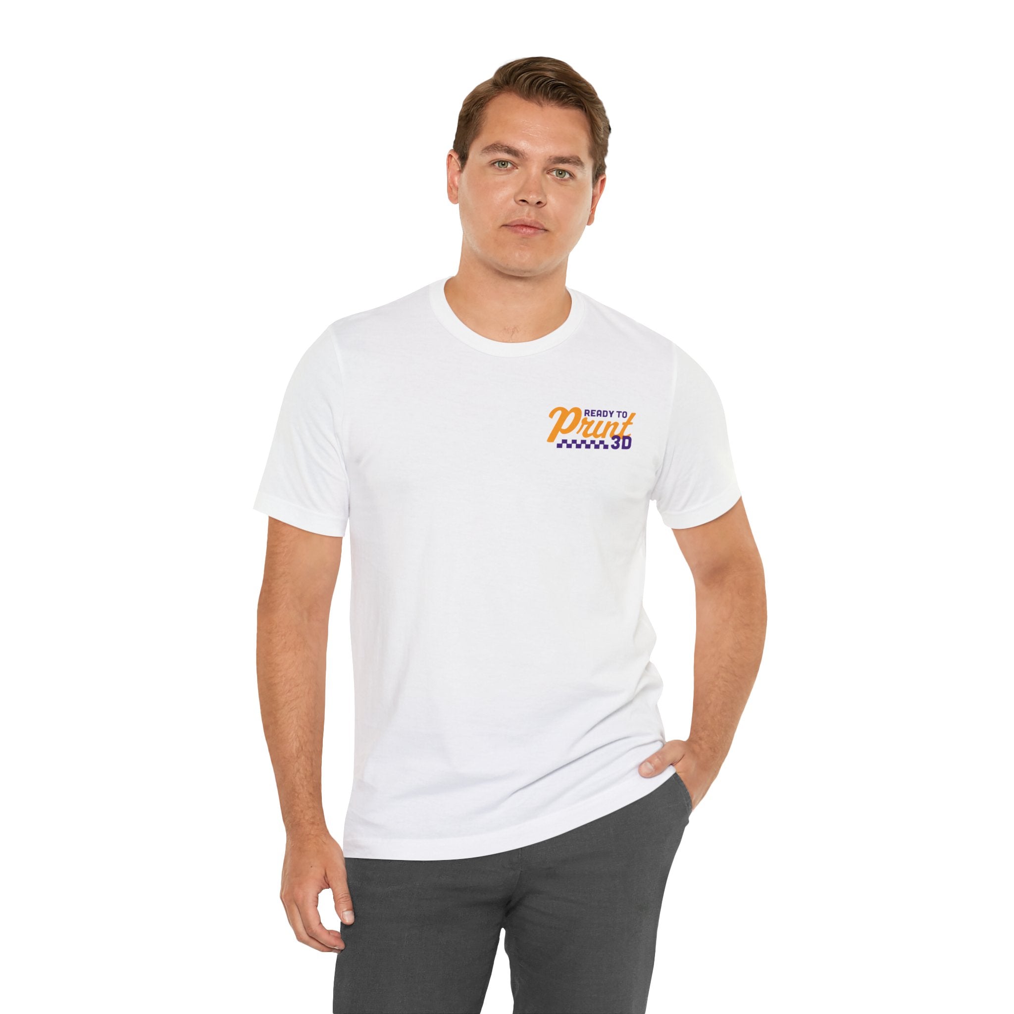 Ready to Print 3D & UV – Purple / Orange T-Shirt