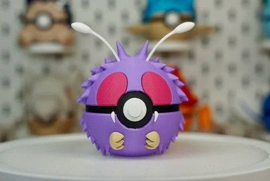 Pokémon-Inspired 3D Printed Poké Ball – Venonat