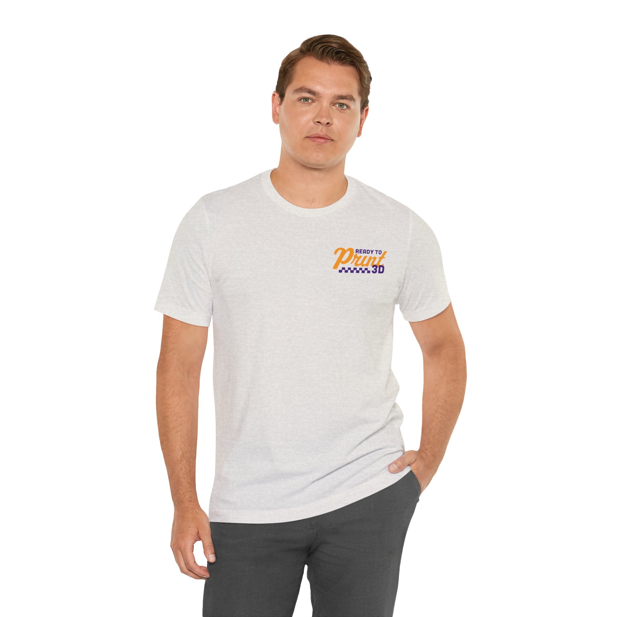 Ready to Print 3D & UV – Purple / Orange T-Shirt