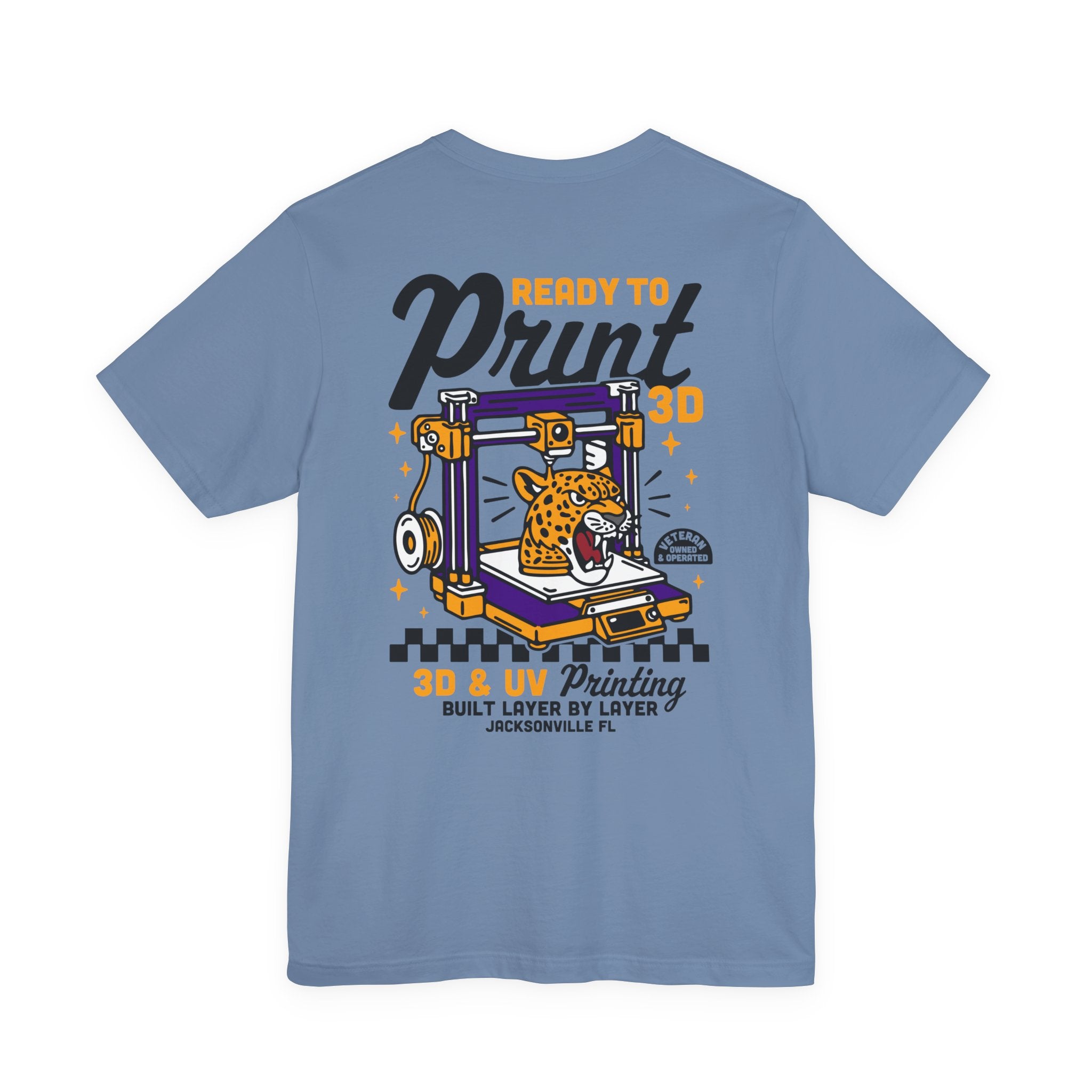 Ready to Print 3D & UV – Full Color T-Shirt