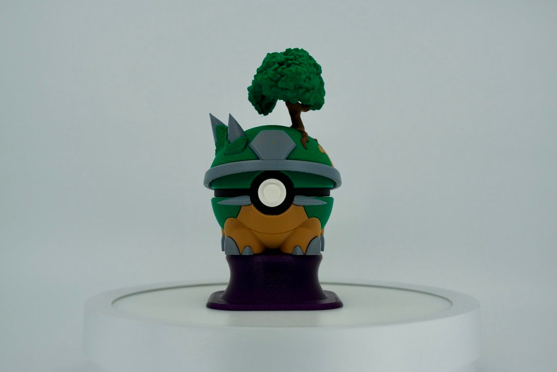 Pokémon-Inspired 3D Printed Poké Ball – Torterra