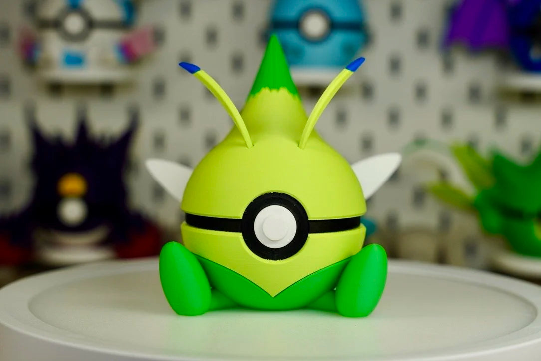 Pokémon-Inspired 3D Printed Poké Ball – Celebi