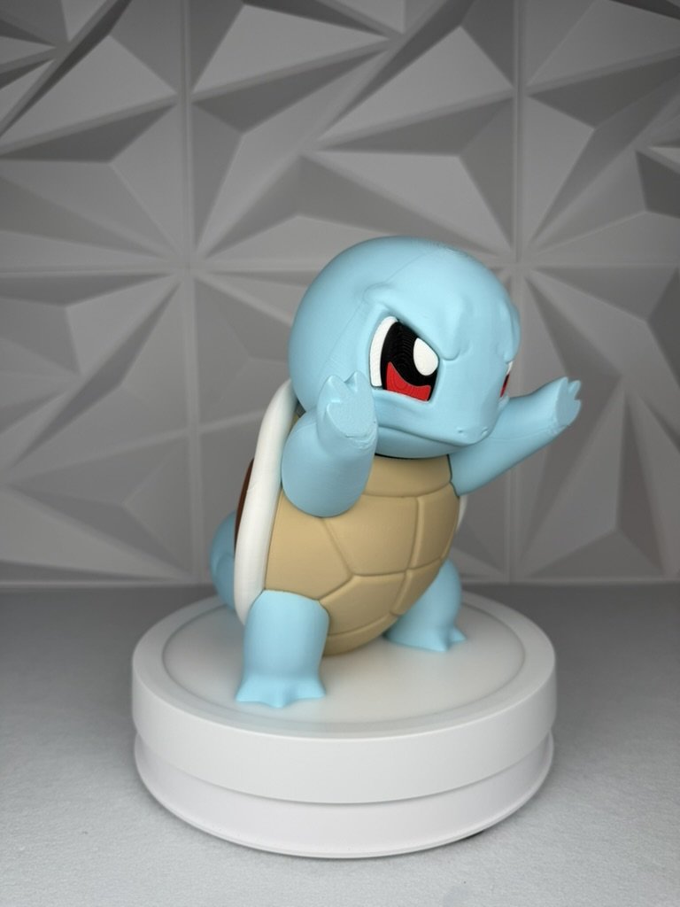 Squirtle Window Presser | Pokémon Inspired 3D Window Decoration | Water Starter Glass Display | 3D Printed Anime Decor | Gamer Gift