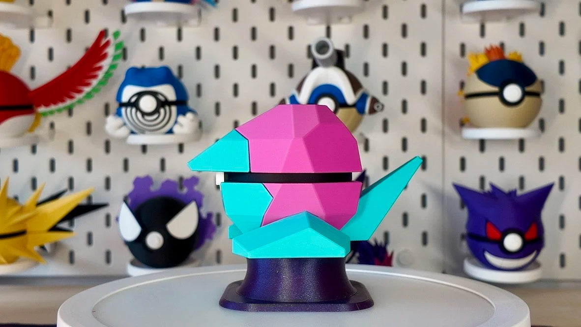 Pokémon-Inspired 3D Printed Poké Ball – Porygon