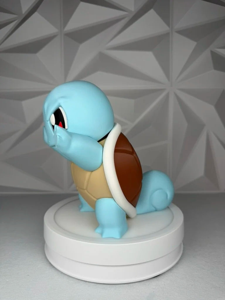 Squirtle Window Presser | Pokémon Inspired 3D Window Decoration | Water Starter Glass Display | 3D Printed Anime Decor | Gamer Gift