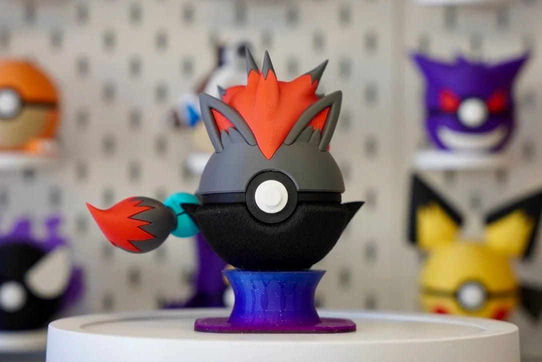Pokémon-Inspired 3D Printed Character Ball – Zoroark