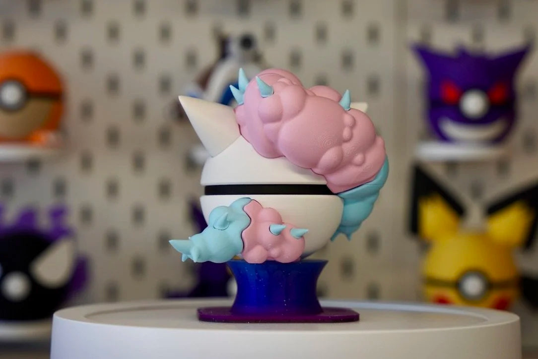 Galarian Ponyta Pokeball Character Ball – 3D Printed Pokemon Collectible Display