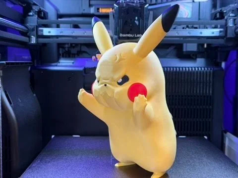 Pikachu Window Presser | Pokémon Inspired 3D Window Decoration | Electric Mouse Glass Display | 3D Printed Anime Decor | Gamer Gift
