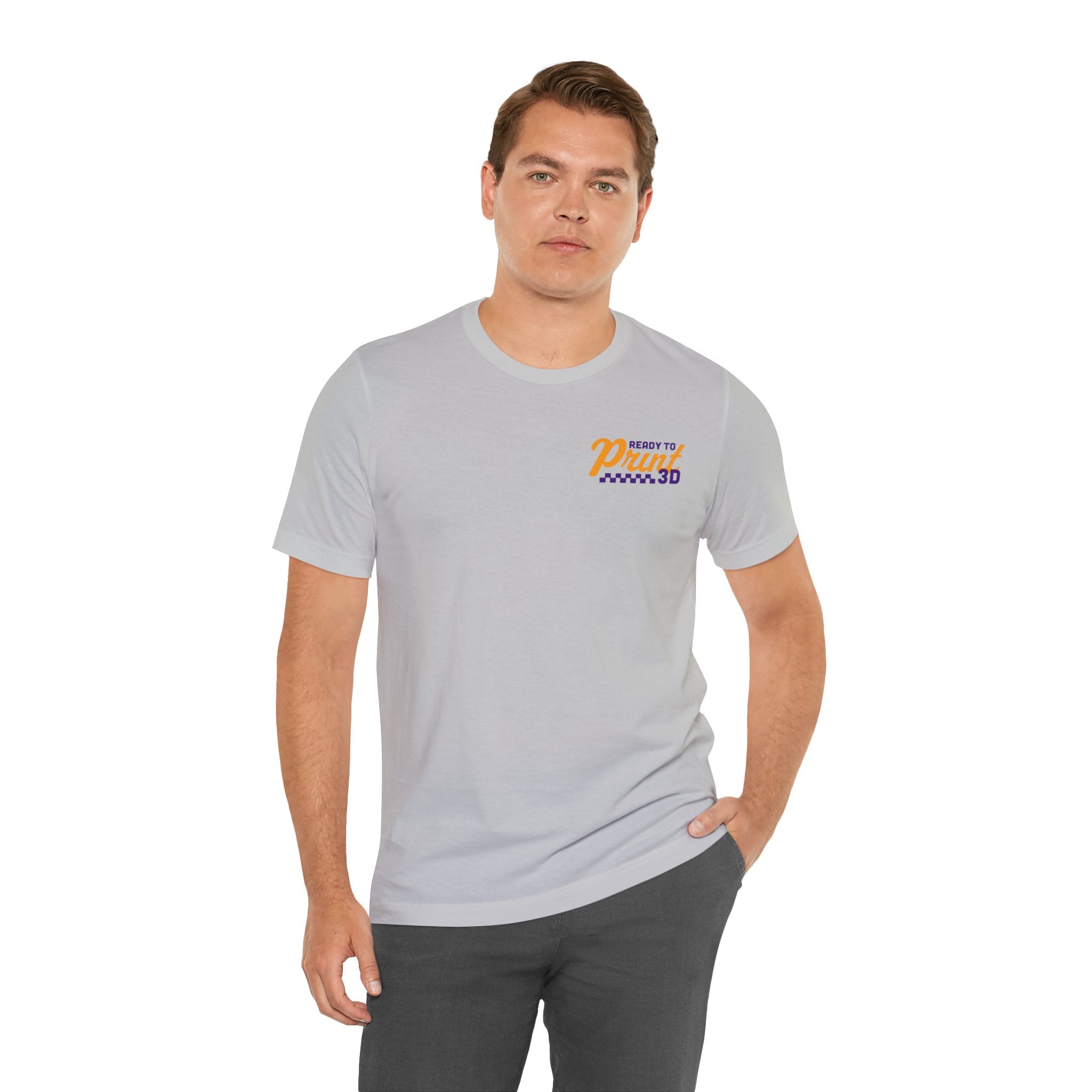 Ready to Print 3D & UV – Purple / Orange T-Shirt