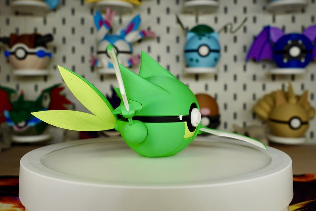 Pokémon-Inspired 3D Printed Poké Ball – Scyther