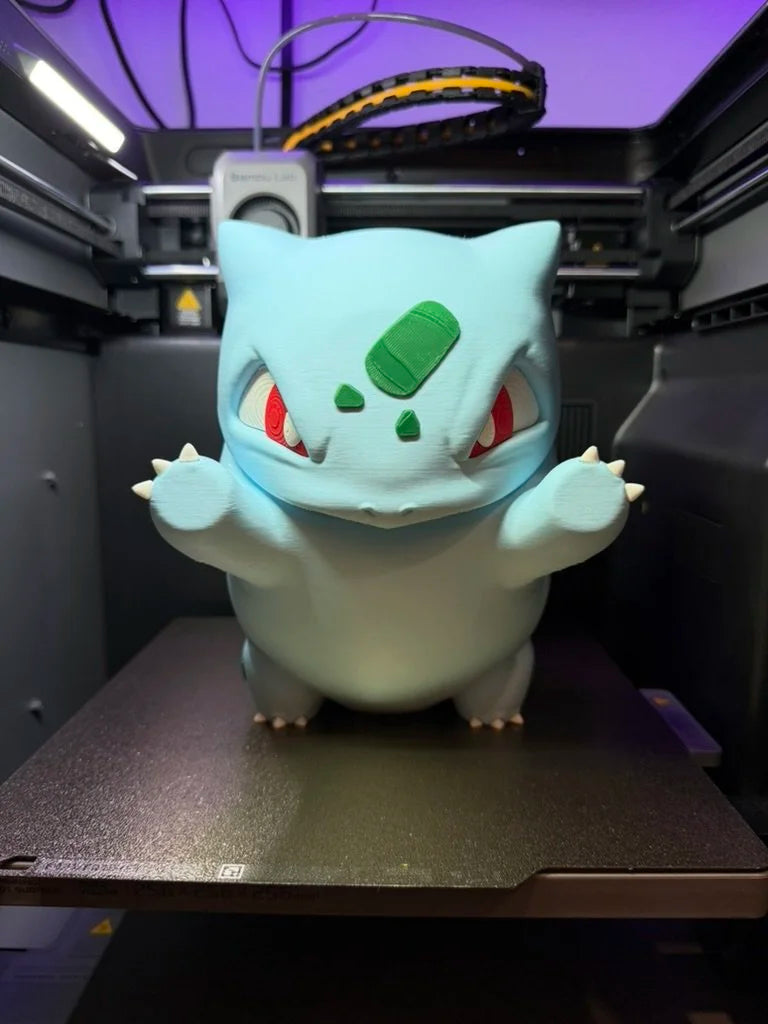 Bulbasaur Window Presser | Pokémon Inspired 3D Window Decoration | Grass Starter Glass Display | 3D Printed Anime Decor | Gamer Gift
