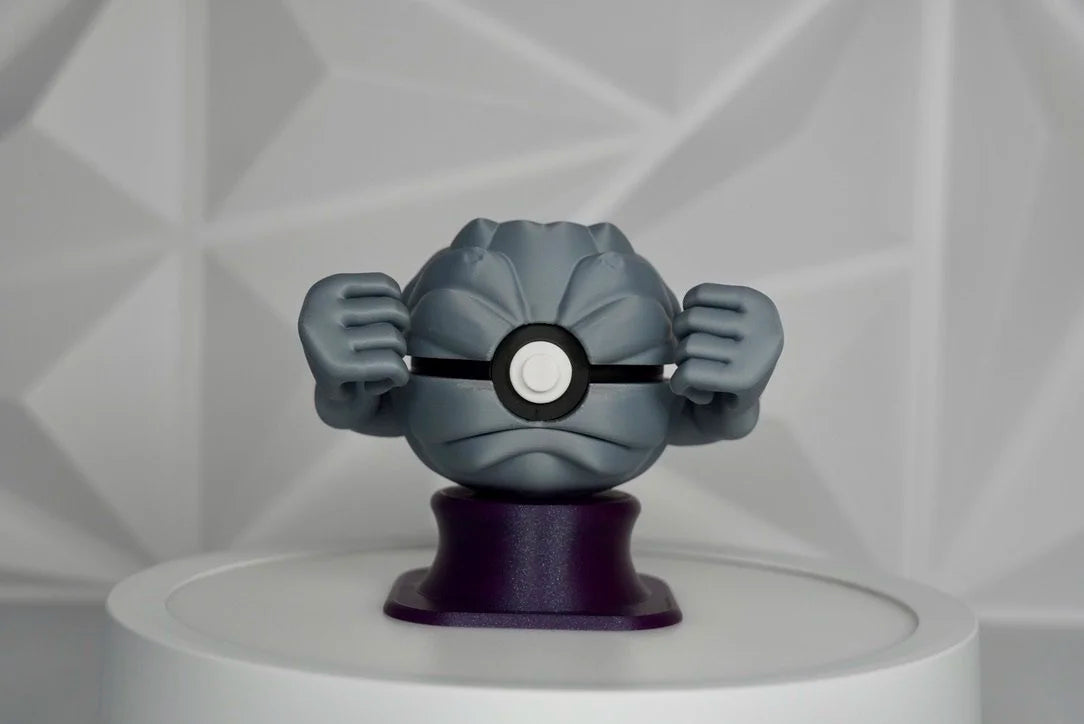 Pokémon-Inspired 3D Printed Poké Ball – Geodude