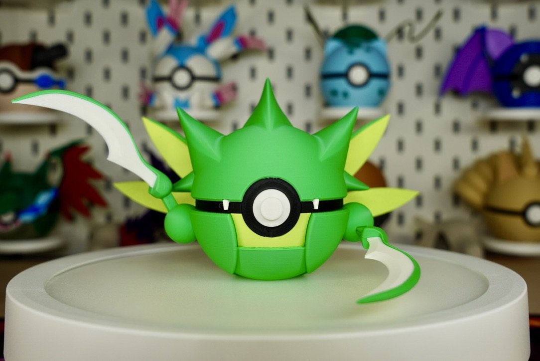 Pokémon-Inspired 3D Printed Poké Ball – Scyther